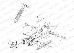 SWING ARM/SHOCK MOUNTING - A00AA32AB (4960076007B011) | SWING ARM/SHOCK MOUNTING - A00AA32AB (4960076007B011)