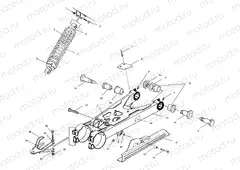 SWING ARM/SHOCK MOUNTING - A01AA32AA (4963816381B011) | SWING ARM/SHOCK MOUNTING - A01AA32AA (4963816381B011)