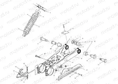 SWING ARM/SHOCK MOUNTING - A01CG38CA (4963916391B011) | SWING ARM/SHOCK MOUNTING - A01CG38CA (4963916391B011)