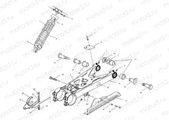 SWING ARM/SHOCK MOUNTING - A03CA32AA (4978627862B11) | SWING ARM/SHOCK MOUNTING - A03CA32AA (4978627862B11)