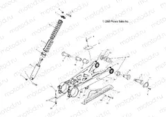 SWING ARM/SHOCK MOUNTING - A04BA25CA/CB (4986208620B07) | SWING ARM/SHOCK MOUNTING - A04BA25CA/CB (4986208620B07)