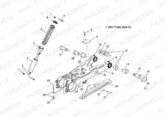 SWING ARM/SHOCK MOUNTING - A05BA25CA/CB (4994739473B07) | SWING ARM/SHOCK MOUNTING - A05BA25CA/CB (4994739473B07)