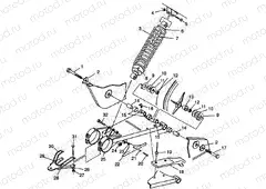 SWING ARM/SHOCK MOUNTING Magnum 2X4 W98AA42A (4945524552B010) | SWING ARM/SHOCK MOUNTING Magnum 2X4 W98AA42A (4945524552B010)