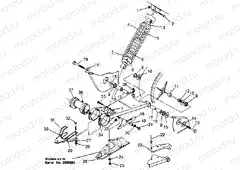 SWING ARM/SHOCK MOUNTING (Prior to Serial #2295881) Magnum 2x4 W957544 (4926852685B010) | SWING ARM/SHOCK MOUNTING (Prior to Serial #2295881) Magnum 2x4 W957544 (4926852685B010)
