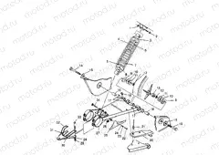 SWING ARM/SHOCK MOUNTING Sportsman 4x4 W958040 (4930403040C003) | SWING ARM/SHOCK MOUNTING Sportsman 4x4 W958040 (4930403040C003)