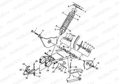 SWING ARM/SHOCK MOUNTING - W98AA25C (4945314531B009) | SWING ARM/SHOCK MOUNTING - W98AA25C (4945314531B009)