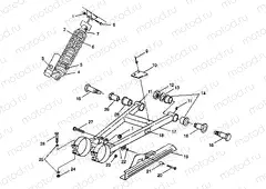 SWING ARM/SHOCK MOUNTING - W98BC50A (4944994499c009) | SWING ARM/SHOCK MOUNTING - W98BC50A (4944994499c009)