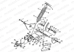 SWING ARM/SHOCK MOUNTING XPRESS 300 W98CA28C (4945364536B012) | SWING ARM/SHOCK MOUNTING XPRESS 300 W98CA28C (4945364536B012)