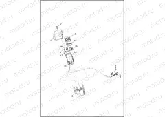 SWITCHES, HANDLEBAR AND TURN SIGNALS, RIGHT, FRONT
