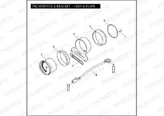 TACHOMETER & BRACKET - FLHP & FLHPE