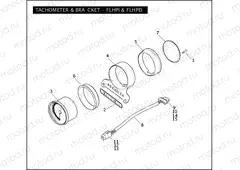 TACHOMETER & BRACKET - FLHPI & FLHPEI