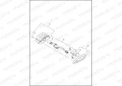 TAIL LAMP AND TURN SIGNALS, REAR - FLHTCUTG (DOMESTIC)