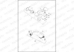 TAIL LAMP AND TURN SIGNALS, REAR - FLHTK, FLHTKL, FLTRU (HDI)