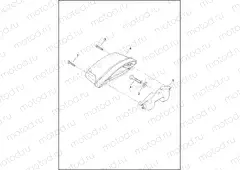 TAIL LAMP AND TURN SIGNALS, REAR - HDI - FLHTCUTG