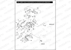 TAIL LAMP, REAR TURN SIGNALS, & LICENSE PLATE BRACKET