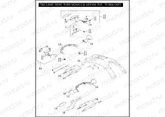 TAIL LAMP, REAR TURN SIGNALS, & LICENSE PLATE BRACKET