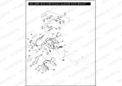 TAIL LAMP, REAR TURN SIGNALS, & LICENSE PLATE BRACKET