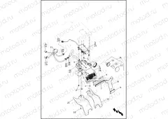 TAIL LAMP, TURN SIGNALS REAR & LICENSE PLATE BRACKET - VRSCDX