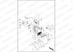 TAIL LAMP, TURN SIGNALS REAR & LICENSE PLATE BRACKET - VRSCDX