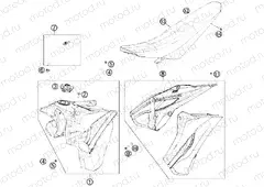 TANK, SEAT|Frame|07