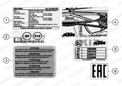 TECHNIC INFORMATION STICKER