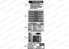 TECHNIC INFORMATION STICKER