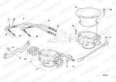 THROTTLE BODY 996RS AMA » INTAKE, CARBURETTOR