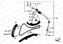 Timing chain/Chain tensioner/Slide rail