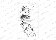 Top Box Mounting Kit, Chrome
