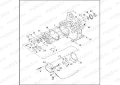 TRANSMISSION BEARINGS & SIDE COVERS