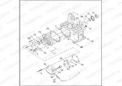 TRANSMISSION BEARINGS & SIDE COVERS