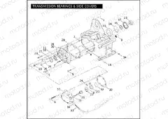 TRANSMISSION BEARINGS & SIDE COVERS