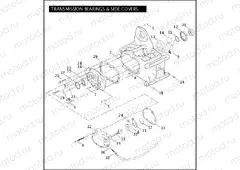 TRANSMISSION BEARINGS & SIDE COVERS
