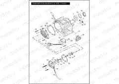 TRANSMISSION BEARINGS & SIDE COVERS