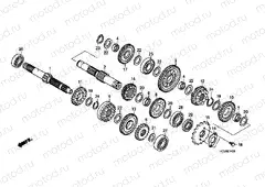 TRANSMISSION E-14-1 (CGR125SHA, B)