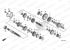 TRANSMISSION E-17 (VT750CS / C2B / C2S / C)
