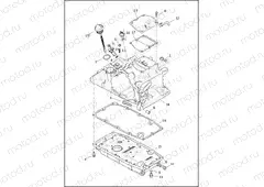 TRANSMISSION HOUSING, COVER AND OIL PAN