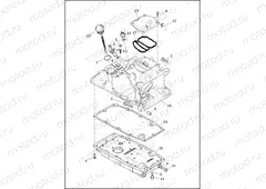 TRANSMISSION HOUSING, COVER AND OIL PAN