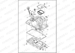 TRANSMISSION HOUSING, COVER AND OIL PAN