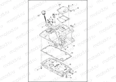 TRANSMISSION HOUSING, TOP COVER AND OIL PAN
