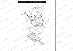 TRANSMISSION HOUSING, TOP COVER & OIL PAN
