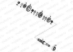 TRANSMISSION I - MAIN SHAFT