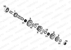 TRANSMISSION I - MAIN SHAFT