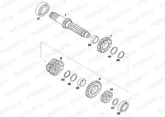 TRANSMISSION I - MAIN SHAFT