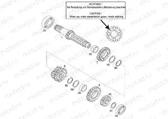 TRANSMISSION I - MAIN SHAFT