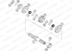TRANSMISSION I - MAIN SHAFT