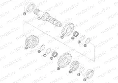 TRANSMISSION I - MAIN SHAFT