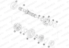TRANSMISSION I - MAIN SHAFT