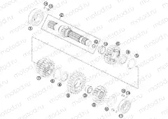 TRANSMISSION I - MAIN SHAFT