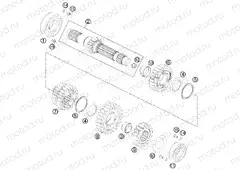 TRANSMISSION I - MAIN SHAFT
